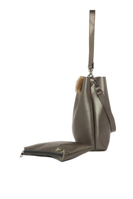 Zoozie Bags Bandolera Plateada con Detalles de Flecos